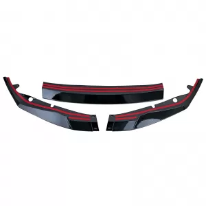 Front spoiler lip performance gloss black for BMW M3 G80 G81 M4 G82 from 2021-image-6342374