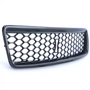Waben Kühlergrill ohne Emblem Schwarz Glanz für Audi A4 B5 Limousine Avant 94-01-image-6342378