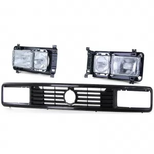 Square headlights right left with grille for VW T3 79-92-image-6342409