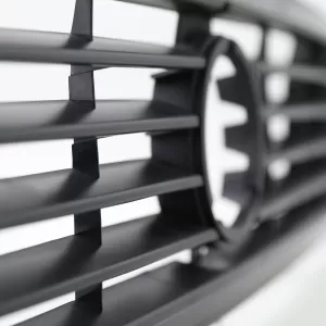 Kühlergrill für rechteckige Scheinwerfer Carat H4 H3 passt für VW Bus T3 79-92-image-6342420