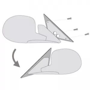 Sport Mirror Adapters Plates suitable for BMW 3 E46 99-06 2-Door Coupe 2 Pcs