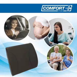 Rückenstütze anatomic / orthopädisches Kissen aus Memory-Schaum RK19020 36.5x32.5cm Schwarz 1 Stk-image-6342530