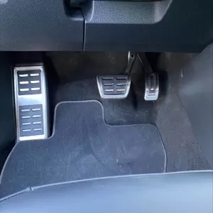 Pedal Aluminium And Footrest Suitable for Audi A1 8X / A3 8V / TT 8S / Q2 / Seat Leon 5F / VW Golf 7 / Passat B8 / Tiguan / Touran 16+ Automatic Set 3 Pcs KPVW03