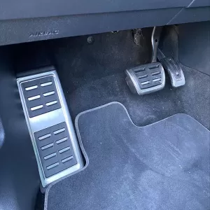 Pedal Aluminium And Footrest Suitable for Audi A1 8X / A3 8V / TT 8S / Q2 / Seat Leon 5F / VW Golf 7 / Passat B8 / Tiguan / Touran 16+ Automatic Set 3 Pcs KPVW03