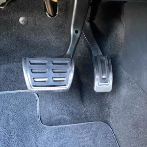 Pedal Aluminium And Footrest Suitable for Audi A1 8X / A3 8V / TT 8S / Q2 / Seat Leon 5F / VW Golf 7 / Passat B8 / Tiguan / Touran 16+ Automatic Set 3 Pcs KPVW03