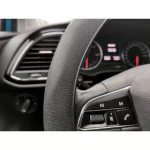 Steering Wheel Cover 'Black Silicone' One Size Universal 34-50cm-image-6342677