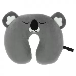 image-48-Travel Neck Pillow Happy Confort Koala 27cm x 23cm Grey 1 Piece