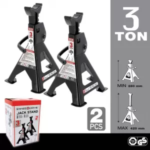 Jack Stands 3T 280-420mm 2 Pcs-image-6342713