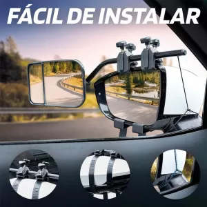 Exteriors Additional Driving Mirrors Universal Suitable for Caravan 18.4x12.5cm Swiss Drive 2808326 2 pcs-image-6342750