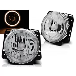 HEADLIGHTS ANGEL EYES CHROME fits VW GOLF II 2 08.83-08.91