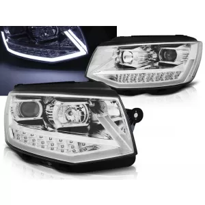 HEADLIGHTS TUBE LIGHT DRL CHROME fits VW T6 15-19