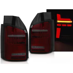LED BAR TAIL LIGHTS RED SMOKE SEQ fits VW T6.1 20- OEM BULB