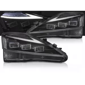 FULL LED HEADLIGHTS LEXUS IS 06-13 LED BLACK