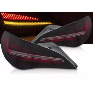 LED TAIL LIGHTS SEQ BLACK RED fits MERCEDES CLA C117 13-16 / X117 14-16 OE BULB