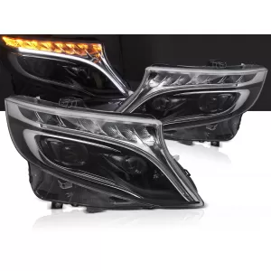 HEADLIGHTS FULL LED BLACK fits MERCEDES V-CLASS / VITO W447 14-23