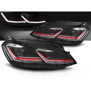 FULL LED HEADLIGHTS RED LINE DRL fits VW GOLF 7 11.12-17