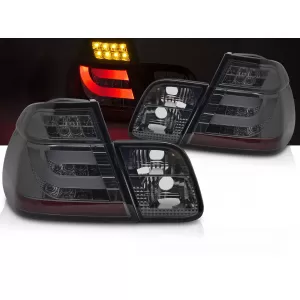 LED TAIL LIGHTS SMOKE fits BMW E46 98-01 SEDAN