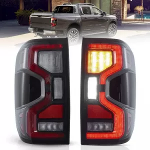 Tailights Set Suitable for Ford Ranger T9 2022+ Full Led Smoke VLand-image-6343650