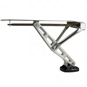Caravan support legs screw jacks with support plates crank supports up to 580mm set of 4-image-6343697