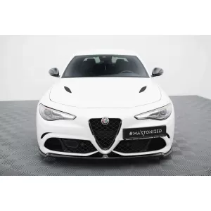 Maxton Design spoiler set suitable for side skirts, front, rear bumper and trunk of Alfa Romeo Giulia Quadrifoglio after 2016, Gloss Black-image-6343879