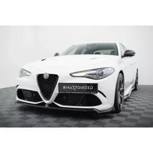 Maxton Design spoiler set suitable for side skirts, front, rear bumper and trunk of Alfa Romeo Giulia Quadrifoglio after 2016, Gloss Black-image-6343880