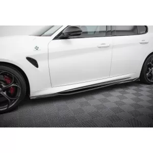 Maxton Design spoiler set suitable for side skirts, front, rear bumper and trunk of Alfa Romeo Giulia Quadrifoglio after 2016, Gloss Black-image-6343883