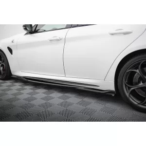 Maxton Design spoiler set suitable for side skirts, front, rear bumper and trunk of Alfa Romeo Giulia Quadrifoglio after 2016, Gloss Black-image-6343884