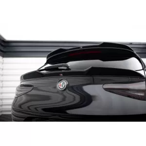 Maxton Design spoiler set suitable for side skirts, front, rear bumper and trunk of Alfa Romeo Stelvio Quadrifoglio 2016-2022, Gloss Black-image-6343911