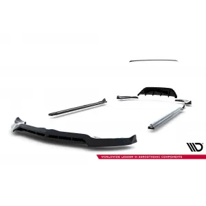 Maxton Design spoiler set suitable for side skirts, front, rear bumper and trunk of Alfa Romeo Stelvio 2016-2022, Gloss Black-image-6343917