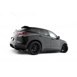Maxton Design spoiler set suitable for side skirts, front, rear bumper and trunk of Alfa Romeo Stelvio 2016-2022, Gloss Black-image-6343923