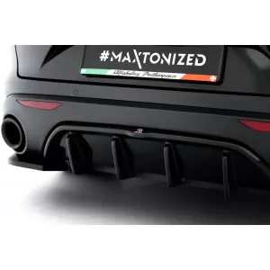 Maxton Design spoiler set suitable for side skirts, front, rear bumper and trunk of Alfa Romeo Stelvio 2016-2022, Gloss Black-image-6343931