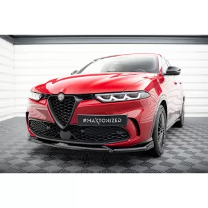 Maxton Design spoiler set suitable for side skirts, front, rear bumper and trunk of Alfa Romeo Tonale after 2022, Gloss Black-image-6343948