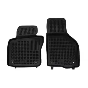 Custom-fit rubber floor mats suitable for Volkswagen Golf VI, R version 2008 - 2013, 4-piece set, black-image-6343961