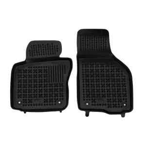 Custom-fit rubber floor mats suitable for Volkswagen Jetta 2005 - 2011, 4-piece set, black-image-6343968