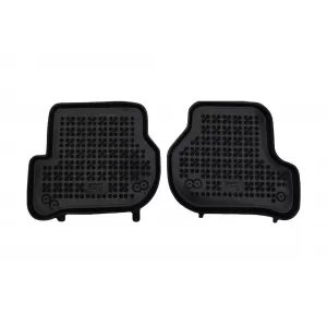 Custom-fit rubber floor mats suitable for Volkswagen Jetta 2005 - 2011, 4-piece set, black-image-6343969