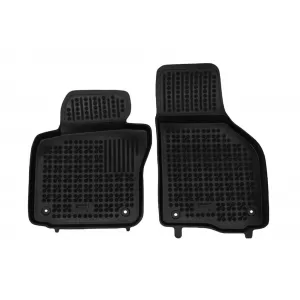 Custom-fit rubber floor mats suitable for Volkswagen Scirocco 2008 - 2017, 4-piece set, black-image-6343975