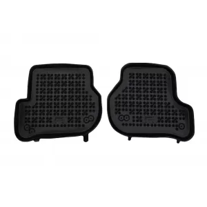 Custom-fit rubber floor mats suitable for Volkswagen Scirocco 2008 - 2017, 4-piece set, black-image-6343976