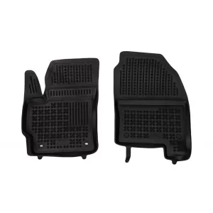 Custom-fit rubber floor mats suitable for Toyota Corolla Cross HEV 4x4 AWD / 2x4 FWD after 2025, with fire extinguisher, 3-piece set, black-image-6344149