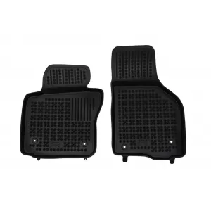 Custom-fit rubber floor mats suitable for Seat Leon, including FR version 2005 - 2013, 4-piece set, black-image-6344181