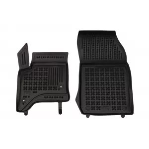 Custom-fit rubber floor mats suitable for Alfa Romeo Junior Ibrida MHEV after 2024, 4-piece set, black-image-6344195