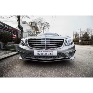 Front A Design bumper type S65 suitable for Mercedes S-Class W222 2014-2017 with PDC-image-6344607