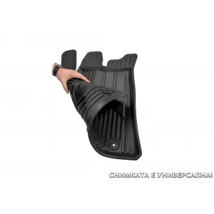 Frogum No.77 series specific rubber floor mats suitable for Hongqi H9 sedan after 2020, 4 pieces, black-image-6344735