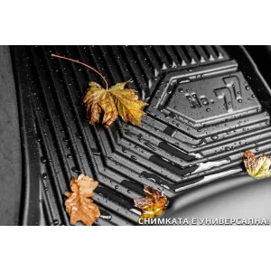 Frogum No.77 series specific rubber floor mats suitable for Peugeot 3008 Hybrid after 2023, 3 pieces, black-image-6344779