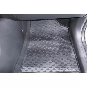 Specific Rigum rubber floor mats suitable for Hyundai Kona EV after 2023, 4 pieces, black-image-6344862