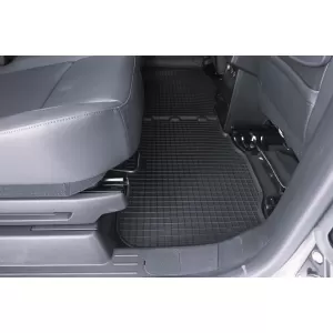 Specific rubber mats suitable for Mercedes Citan Tourer, Nissan Townstar, Renault Grand Kangoo after 2022, 5 seats, 4 pieces, black-image-6344869