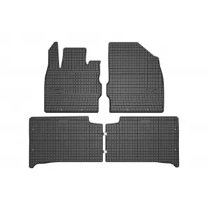 Frogum El Toro series specific rubber floor mats suitable for Skywell ET5 FWD after 2021, 4 pieces, black