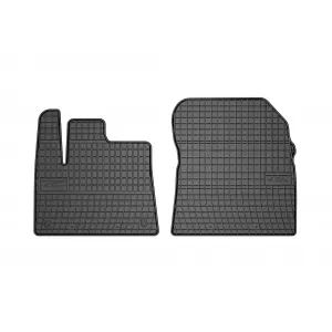 Frogum El Toro series specific rubber floor mats suitable for Fiat Doblo Combivan after 2023 for 1st row seats, 2 pieces, black