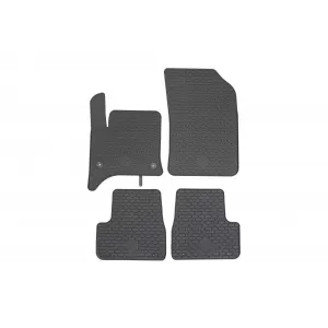 Custom-fit rubber mats suitable for Citroen C3 Hybrid, Fiat Grande Panda MHEV after 2024, 4 pieces, black