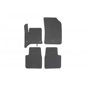 Custom-fit rubber mats suitable for Citroen C3 Aircross Hybrid after 2024, Opel Frontera MHEV after 2025, 4 pieces, black