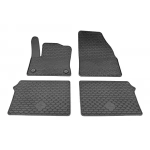 Custom-fit rubber mats suitable for Citroen e-C3 Aircross, Opel Frontera-e after 2025, 4 pieces, black-image-6346140